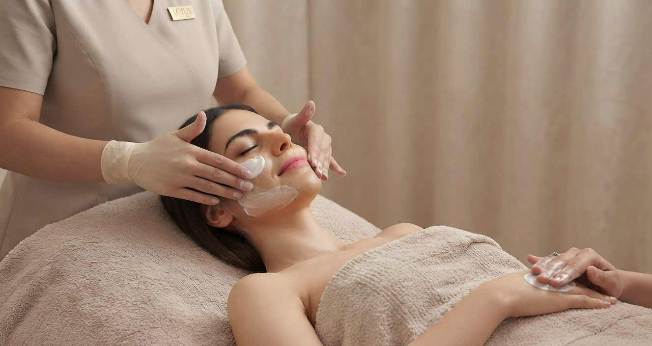 Antioxidant facial with vitamin C